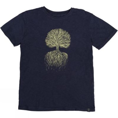 Tee United By Blue Tree Roots Hombre Azules - Chile YGP819367